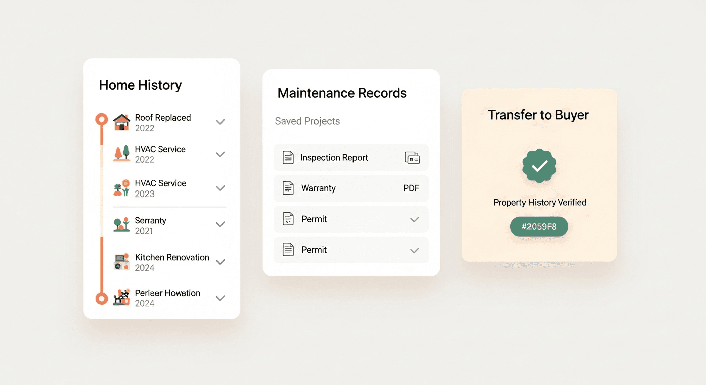 Home history record ready to share with future owners